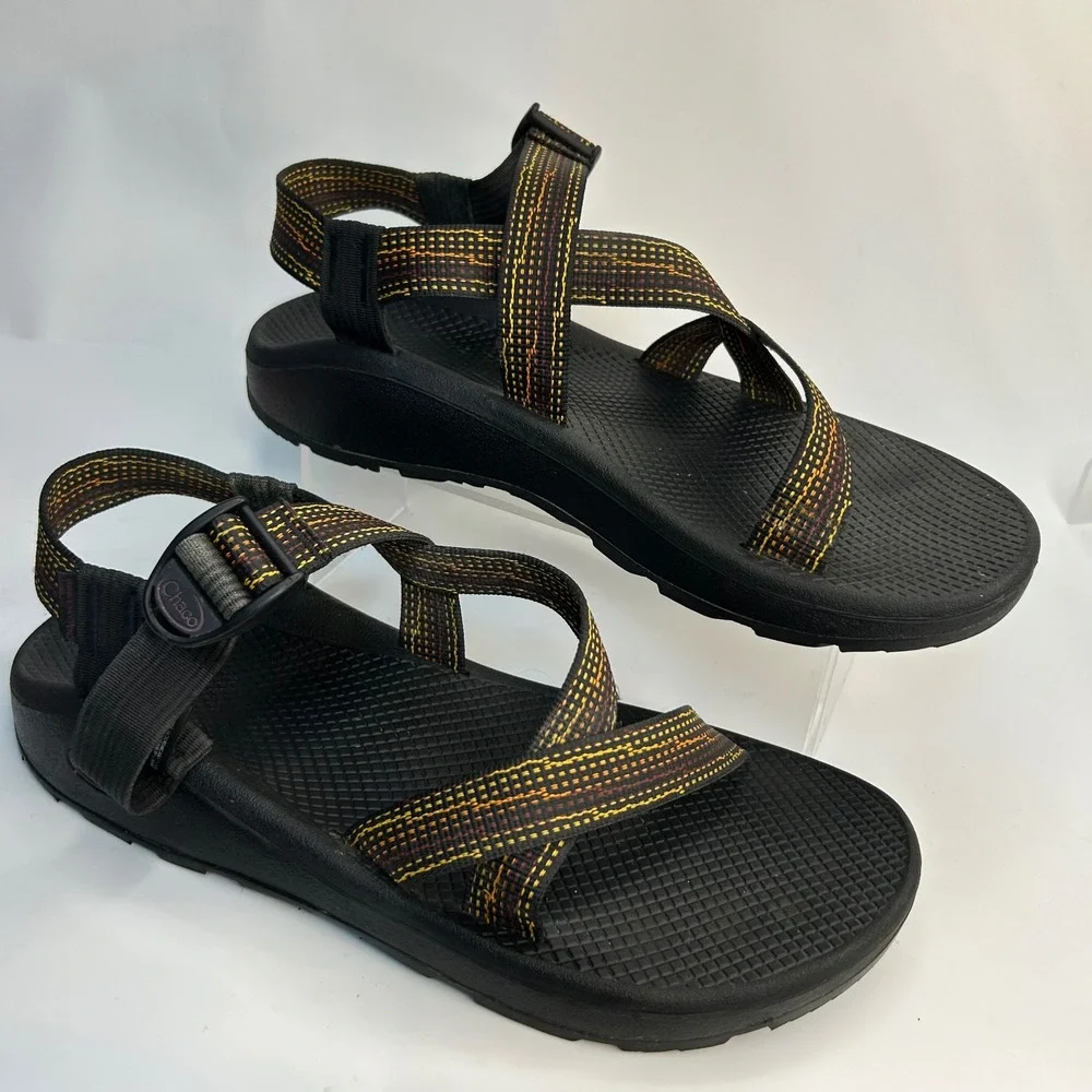 Chaco Z/Cloud Men's 12 Sandals Nik Port Classic Sport Black Multi Straps J105375